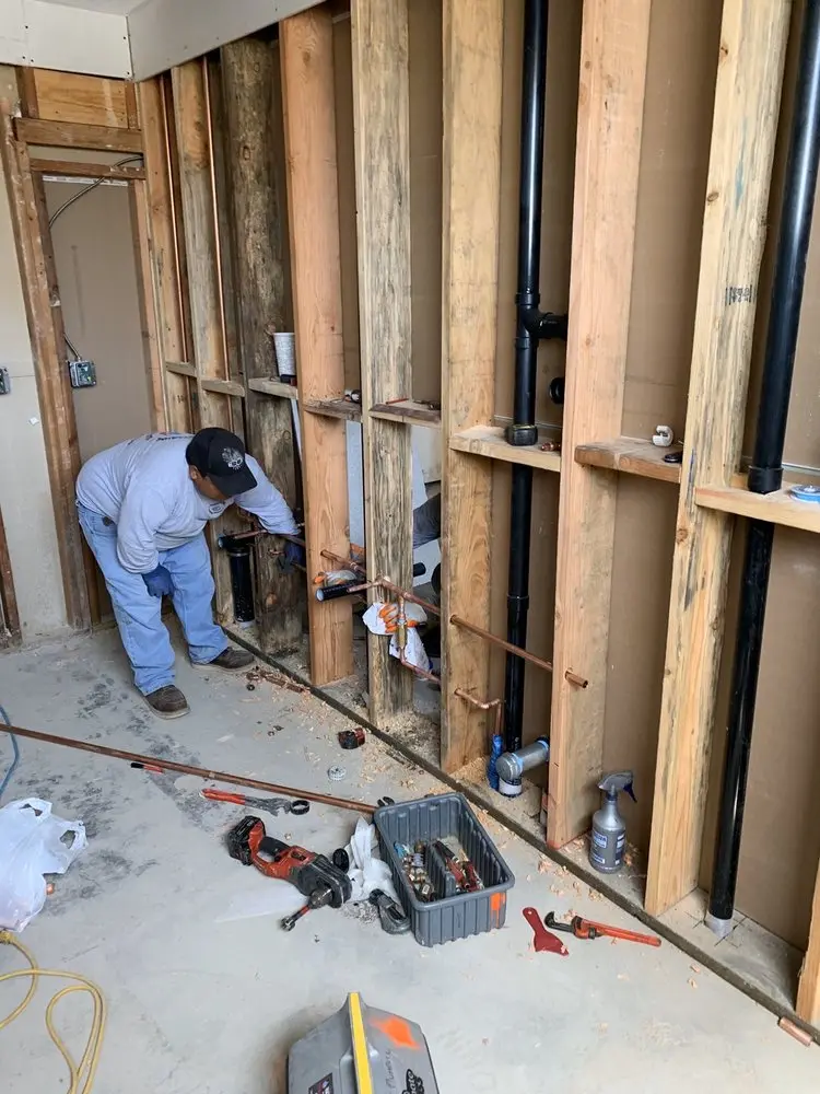 Commercial rough-in plumbing for Gas Line Repair in Shelbyville
